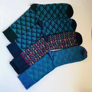 Socks with traditional pattern