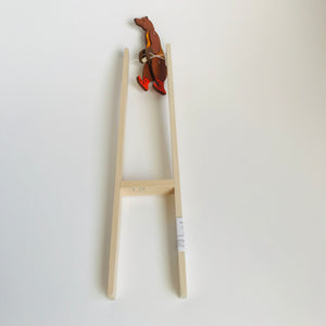 Wooden moving toy - Acrobat