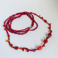 Load image into Gallery viewer, Glass bead necklace, handmade