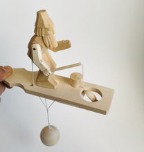 Load image into Gallery viewer, Wooden moving toy - Fisherman