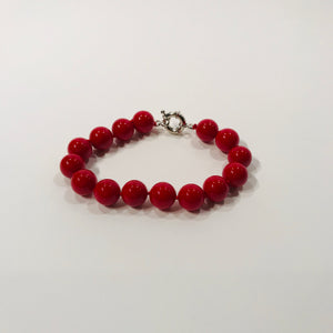 Natural red coral set