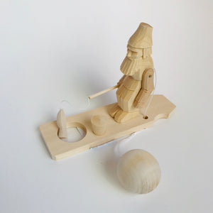 Wooden moving toy - Fisherman
