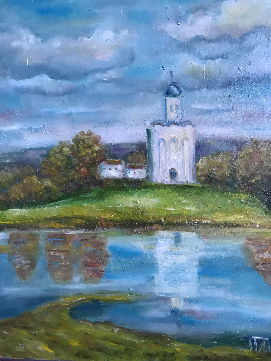 Church of the Intercession on the Nerl, oil on canvas