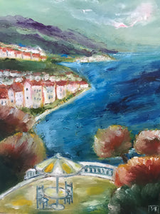 Italian Bay, oil on canvas