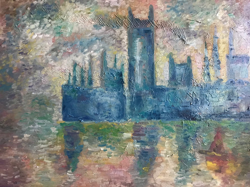 Memory of Claude Monet, oil on canvas