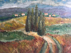 Valley in Provence, oil on canvas