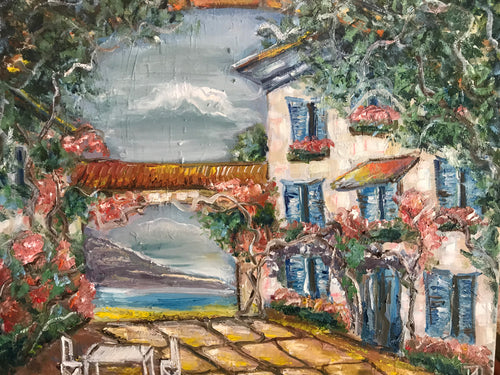 View at bay, canvas, oil