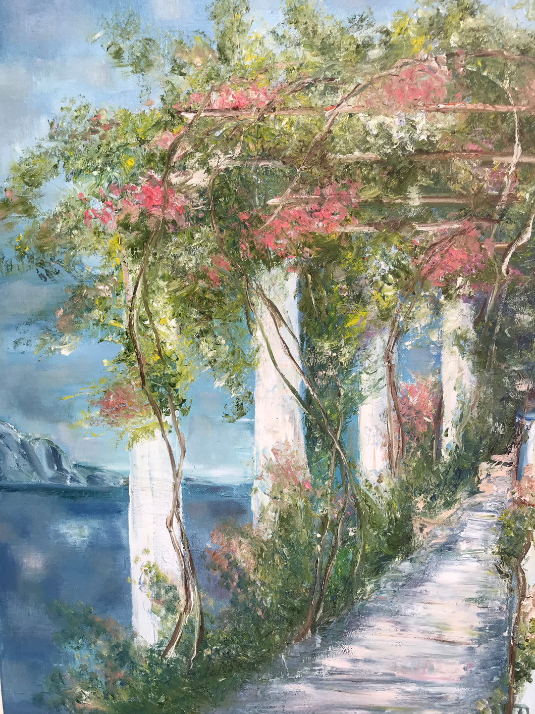 View of Italy, canvas, oil