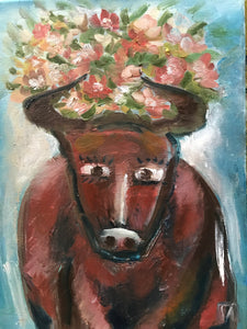 The bull in spring, oil on canvas