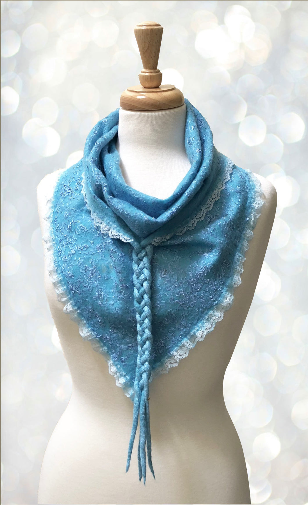 Felted Bactus Light Blue Color