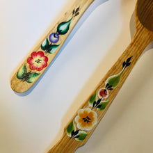 Load image into Gallery viewer, Two wooden painted spoons, handmade