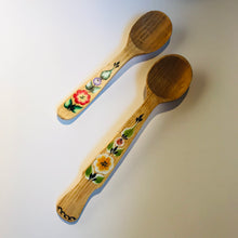 Load image into Gallery viewer, Two wooden painted spoons, handmade