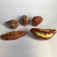 Load image into Gallery viewer, Small clay whistles, handmade